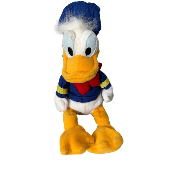 Disney Donald Duck Bean Bag Plush Doll Toy Sailor Stuffed Animal Nostalgia - Picture 1 of 5